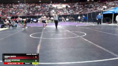 144 lbs Champ. Round 1 - Kenai Smith, Boise vs Boone Bowman, Blackfoot