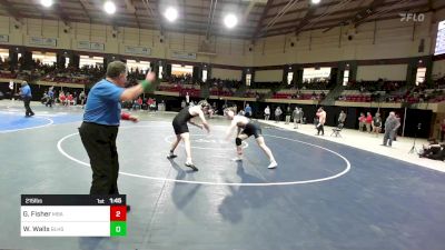 215 lbs Round Of 16 - Gabe Fisher, Montgomery Bell Academy vs Walker Walls, Bishop Lynch High School