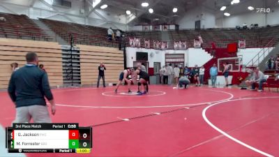 285 lbs 3rd Place Match - Gabriel Jackson, Patriots Wrestling Club vs Maximus Forrester, Brownsburg