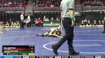 3A-170 lbs Cons. Round 3 - Armon Williams, Bettendorf vs Cal Hartman, Fort Dodge