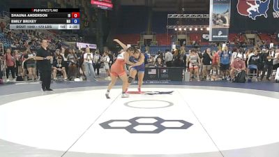 170 lbs Cons. Rd Of 64 - Shauna Anderson, Idaho vs Emily Brixey, Missouri