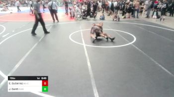 78 lbs Quarterfinal - Ezra Gutierrez, Wu-Crew WC vs James Gantt, Pueblo Duran