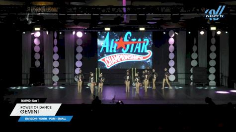 Power of Dance - Gemini [2025 Youth - Pom - Small Day 1] 2025 ASCS Dance Grand Nationals & Cheer Showdown
