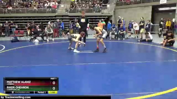 97 lbs Champ. Round 1 - Riker Ohearon, Champions WC vs Matthew Alaniz ...
