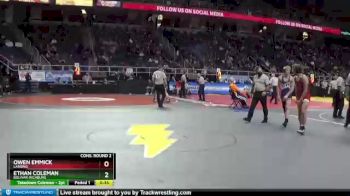 II-138 lbs Cons. Round 2 - Owen Emmick, Lansing vs Ethan Coleman, Bolivar-Richburg