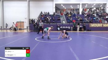 132 lbs Quarterfinal - Blake Jury, St Marys Ryken vs Scott Reagan, St Georges