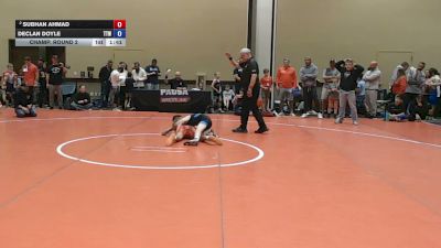 98 lbs Champ. Round 2 - Subhan Ahmad vs Declan Doyle, Team Tugman Wrestling