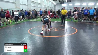 S-102 lbs Consi Of 8 #1 - Timothy Hanna, MI vs Dj Mabie, VA