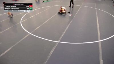 12U - 78 lbs Cons. Round 3 - Isaac Morin, Jack Pine Savage Wrestling vs Mason Anderson, Elk River Wrestling