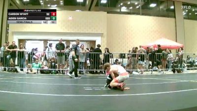 95 lbs Semifinal - Carson Wyatt, The Empire vs Aiden Garcia, Rough House
