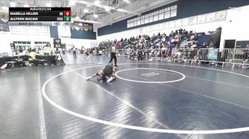 115 lbs Cons. Round 2 - Allyson Macias, Coachella Valley vs Isabella Hillier, Santa Monica