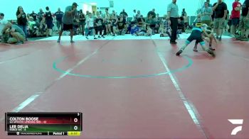 78 lbs Round 2 (8 Team) - Colton Boose, U2 Upstate Uprising Red vs Lee Delia, Force WC