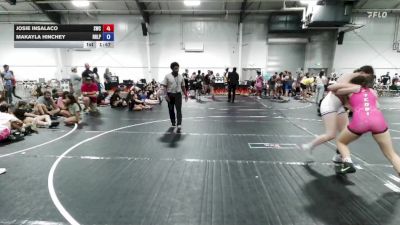 138 lbs Placement (4 Team) - Josie Insalaco, Storm Wrestling Center vs Makayla Hinchey, R&R Ladies Purple