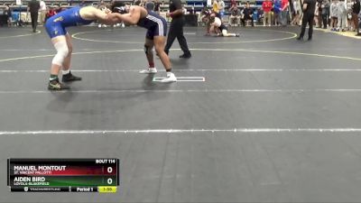 190 lbs Champ. Round 2 - Manuel Montout, St. Vincent Pallotti vs Aiden Bird, Loyola-Blakefield