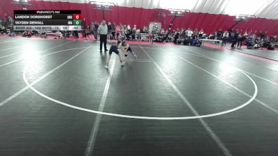 12U Boys - 74 lbs 5th Place Match - Landon Dorshorst, Askren Wrestling Academy vs Tayden DeWall, Ironhawk Wrestling Academy