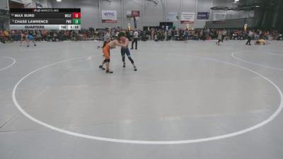 120 lbs Quarters - Max Burd, Weatherford vs Chase Lawrence, Pinnacle Wrestling School
