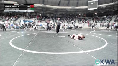 60 lbs Consi Of 8 #2 - Braven Tabbytite, HURRICANE WRESTLING ACADEMY vs Boomer Stevens, Coweta Tiger Wrestling