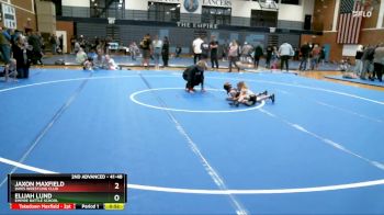 41-48 lbs Round 2 - Elijah Lund, Empire Battle School vs Jaxon Maxfield, Davis Wrestling Club