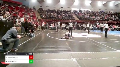 52 lbs Quarterfinal - Lorenzo Hawkins, Tulsa Blue T Panthers vs Allister Hunter, Owasso Takedown Club