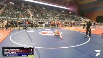 106 lbs 3rd Place Match - Oliver Wisniewski, Green River Grapplers Wrestling vs Michael Keith, Natrona Colts Wrestling