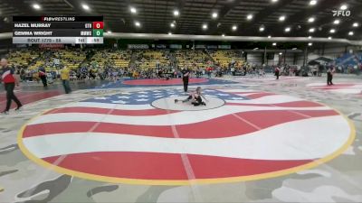 58 lbs Cons. Round 3 - Gemma Wright, Malta Mustang Wrestling Club vs Hazel Murray, GTRA