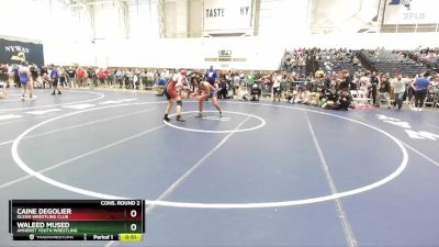 160 lbs Cons. Round 2 - Caine DeGolier, Olean Wrestling Club vs Waleed Mused, Amherst Youth Wrestling