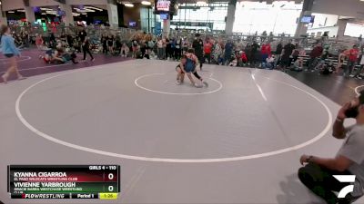 110 lbs Semifinal - Vivienne Yarbrough, Gracie Barra Westchase Wrestling Club vs Kyanna Cigarroa, El Paso Wildcats Wrestling Club