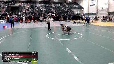 133 lbs Cons. Round 2 - Hector Holguin, York (Neb.) vs Teagan Jacobs, Northeastern Junior College