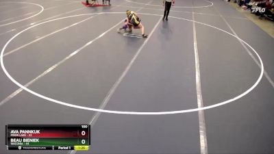 100 lbs Round 1 (4 Team) - Beau Bieniek, Waconia vs Ava Pannkuk, Prior Lake