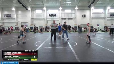 76-80 lbs Round 4 - Jeremy Carver, Delta Wrestling Club vs Carson Wissinger, Ohio Bandits