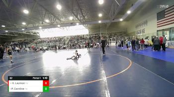 82 lbs Cons. Round 3 - Hank Laymon, TW Wrestling vs Pfischer Carnline, TW Wrestling