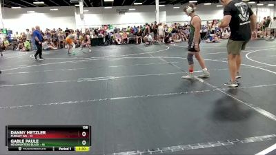 138 lbs Round 1 (4 Team) - Gable Paule, Headhunters Black vs Danny Metzler, Pursuit WA