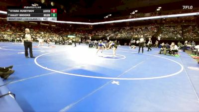 110 Class 1 lbs 3rd Place Match - Kyana Huseynov, Lafayette County vs Haley Brooks, Holden