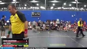 75 lbs Round 5 (6 Team) - Olivia Maldonado, Hastings Wrestling Academy vs Ava Tovar, Untouchables White