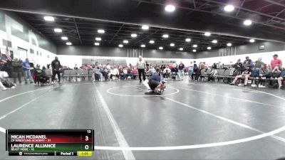 209 lbs Round 2 (8 Team) - Micah McDanel, CP Wrestling Academy vs Laurence Alliance, Beast Mode