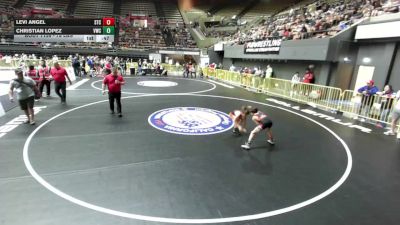 78 lbs Cons. Sub-rd Of 16 - Levi Angel, SilvaBack Training Center vs Christian Lopez, Vacaville Wrestling Club