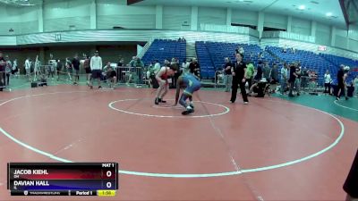 138 lbs Cons. Semi - Jacob Kiehl, OH vs Davian Hall, IL