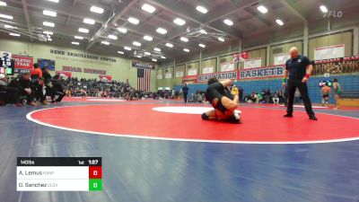 140 lbs Round Of 32 - Alfred Lemus, Hanford vs Dominic Sanchez, Clovis West