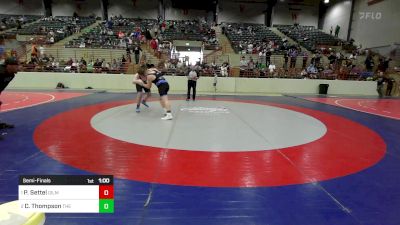 210 lbs Semifinal - Parker Settel, Gilmer Bobcat Wrestling vs Caleb Thompson, The Storm Wrestling Center