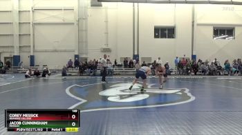 149 lbs 3rd Place Match - Jacob Cunningham, Messiah vs Corey Messick, Roanoke College