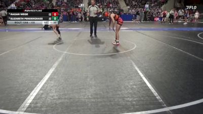 105 lbs Cons. Round 3 - Ragan Wege, Clay County vs Elizabeth Pendergrass, Ark City