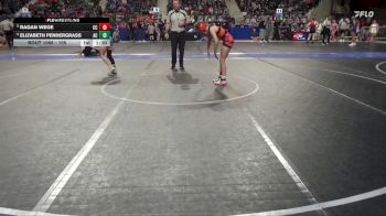 105 lbs Cons. Round 3 - Ragan Wege, Clay County vs Elizabeth Pendergrass, Ark City