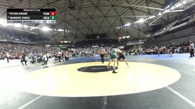 Boys 1A 175 lbs Champ. Round 2 - Rylen Kruse, East Jefferson vs Maddoc Finch, Chelan