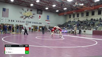 170 lbs Semifinal - Noah Terry, Tell City vs Beau Rose, Gibson Southern