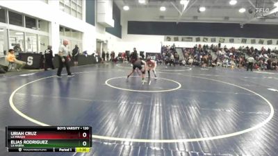 120 lbs Champ. Round 2 - Elias Rodriguez, La Habra vs Uriah Cruz, La Mirada