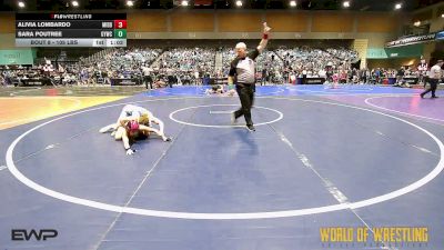105 lbs Round Of 32 - Alivia Lombardo, Middleton Wrestling Club vs Sara Poutree, Greenwave Youth Wrestling Club