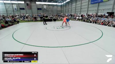 160 lbs 2nd Place Match (16 Team) - Sebastian Martinez, Michigan Blue vs Michael Gillette, Minnesota Red