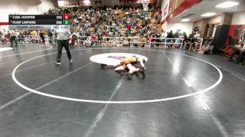 165 lbs Champ. Round 2 - Cael Hoopes, Star Valley vs Flint Linford, Cokeville