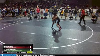 92 lbs Champ. Round 1 - Beau Morin, Billings Wrestling Club vs Jayden Merino, Grandview Wolves Wrestling Club