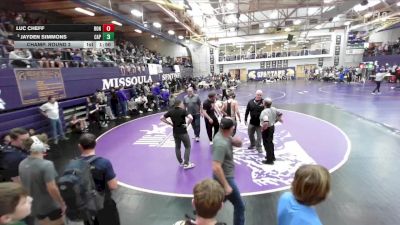 132 lbs Champ. Round 2 - Jayden Simmons, Helena Capital vs Luc Cheff, Ronan